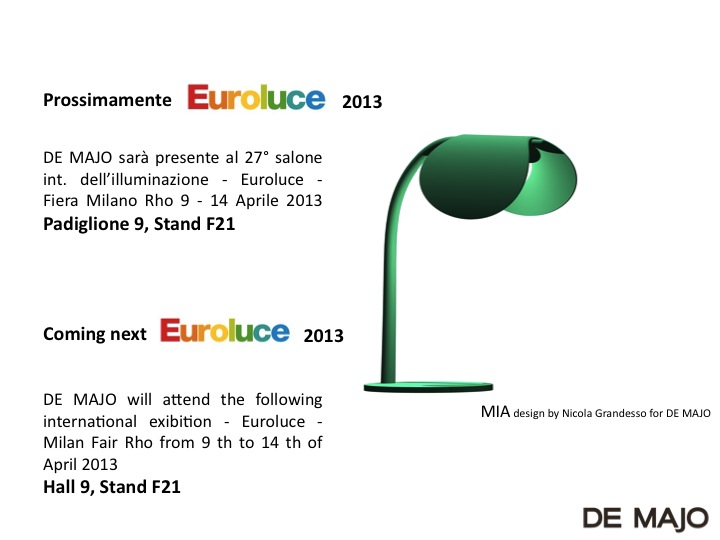 DE MAJO-Euroluce 2013_save-the-date